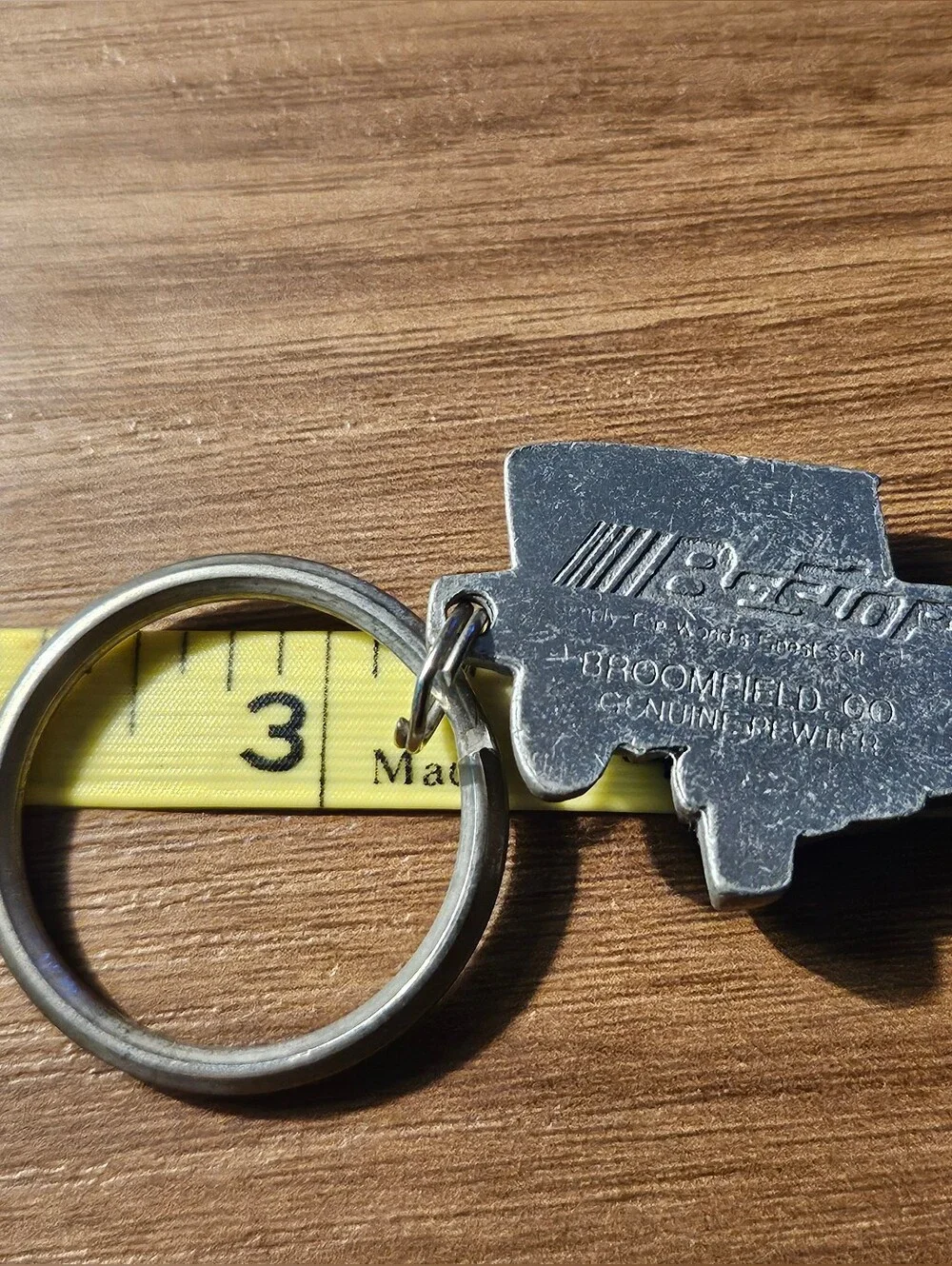Jeep Willys Genuine Pewter Bestop Vintage Keychain